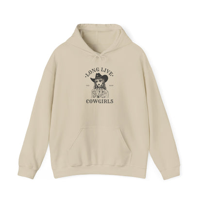 Long Live Cowgirls Hoodie, Western Style Sweatshirt, Country Music Gift, Casual Wear, Perfect for Rodeos, Birthdays, Celebrations
