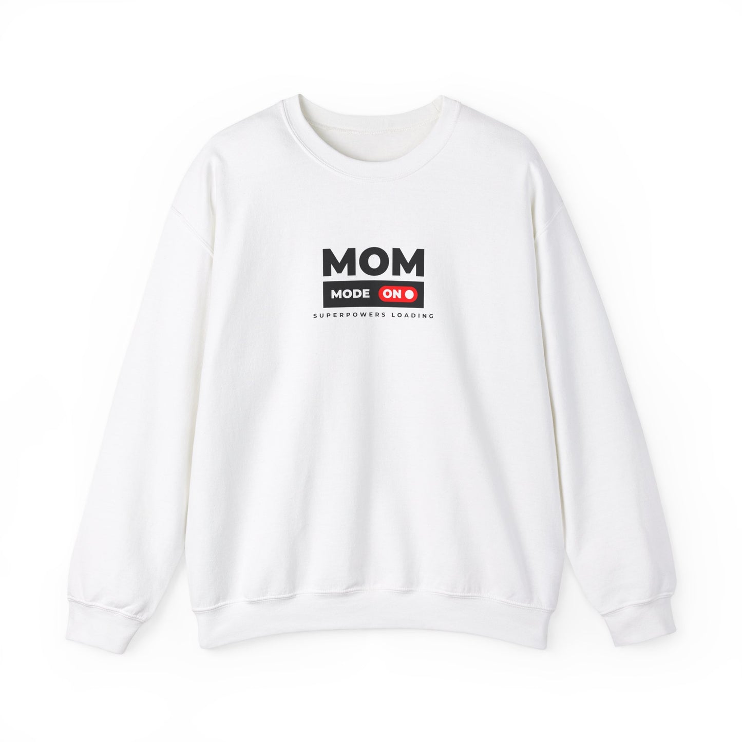 Funny Mom Sweatshirt, Unisex Crewneck Pullover for Moms, Gift for Mother's Day, Cool Mom Apparel, Casual Wear, Superpowers Loading