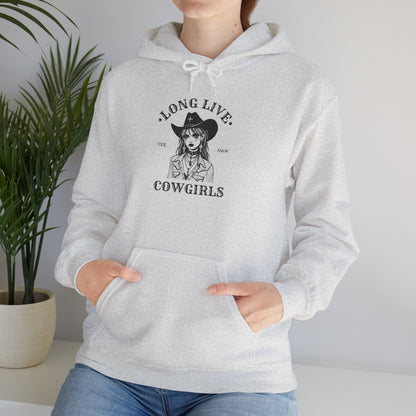 Long Live Cowgirls Hoodie, Western Style Sweatshirt, Country Music Gift, Casual Wear, Perfect for Rodeos, Birthdays, Celebrations