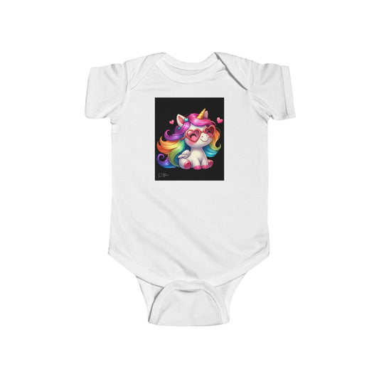 Colorful Unicorn Infant Bodysuit, Cute Baby Gift, Rainbow Unicorn Apparel, Baby Shower Gift, Toddler Unicorn Outfit