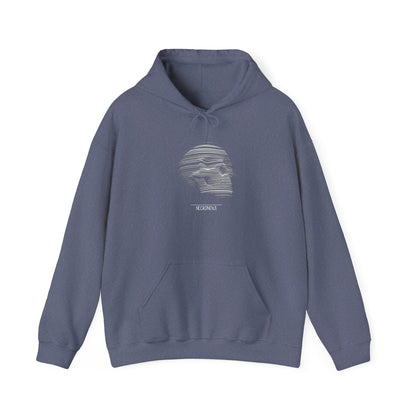 Edgy Skull Graphic Hoodie - Unisex Heavy Blend™ Sweatshirt, Streetwear, Black Hoodie, Gift for Him/Her, Cool Fall Fashion