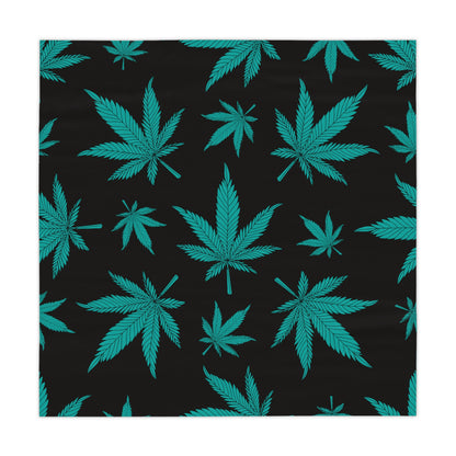 Vibrant Cannabis Leaf Tablecloth, Perfect for Parties, BBQs, Boho Decor, Gifts for 420 Celebration, Table Cover, Eco-Friendly