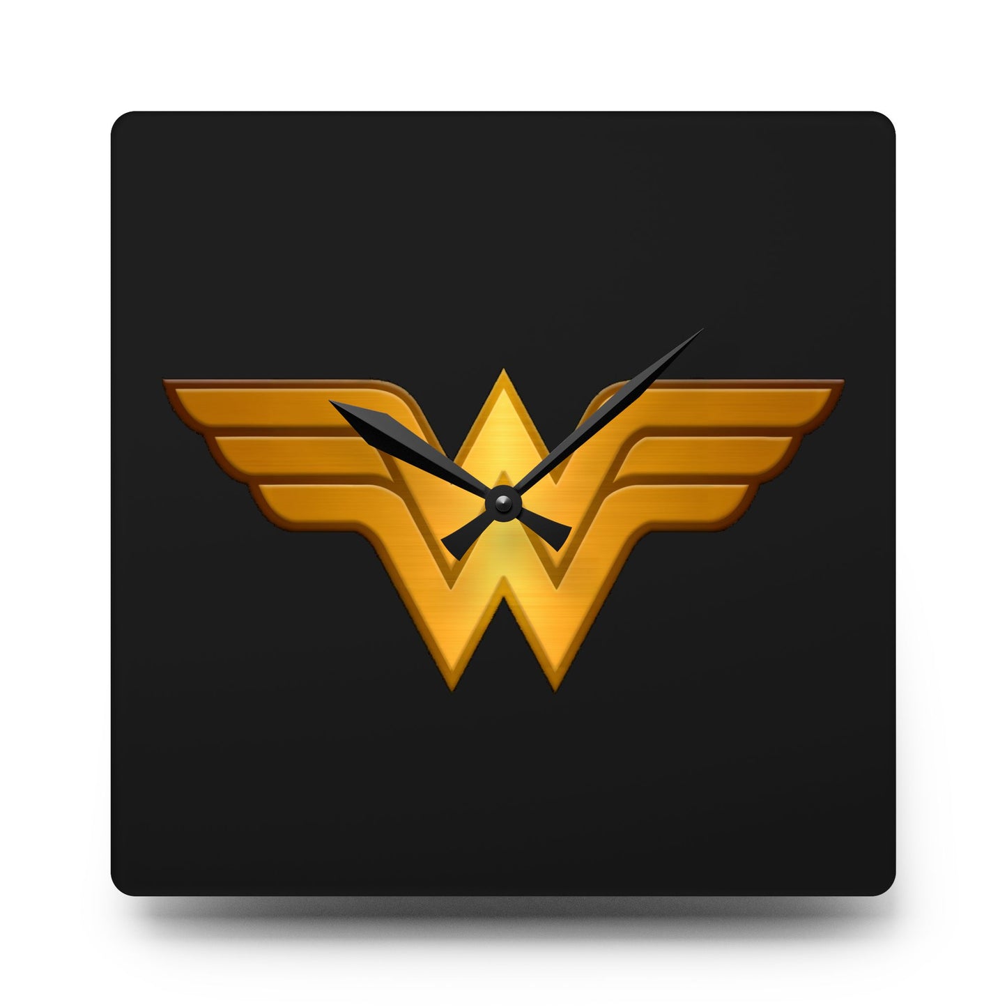 Wonder Woman Acrylic Wall Clock, Superhero Decor, Gift for Her, Unique Wall Art, Home Decor
