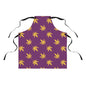 Purple Trendy Cannabis Leaf Apron, Perfect for Cooking, Baking, Grilling, Gifts for Chefs, Eco-Friendly Kitchware