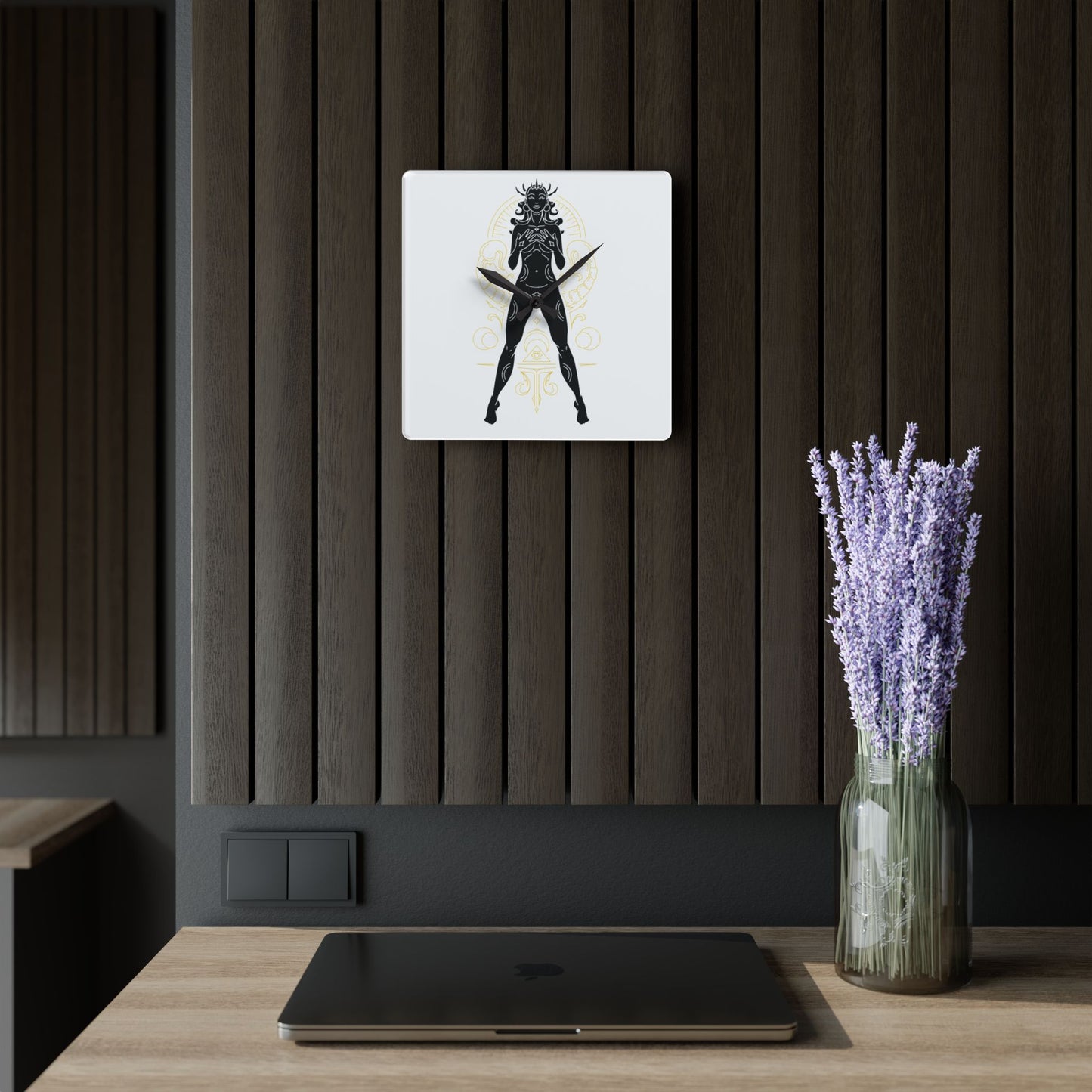 Scorpio Zodiac Elegant Art Deco Wall Clock, Unique Home Decor, Modern Design for Living Room, Unique Timeless Gift, Bold Statement