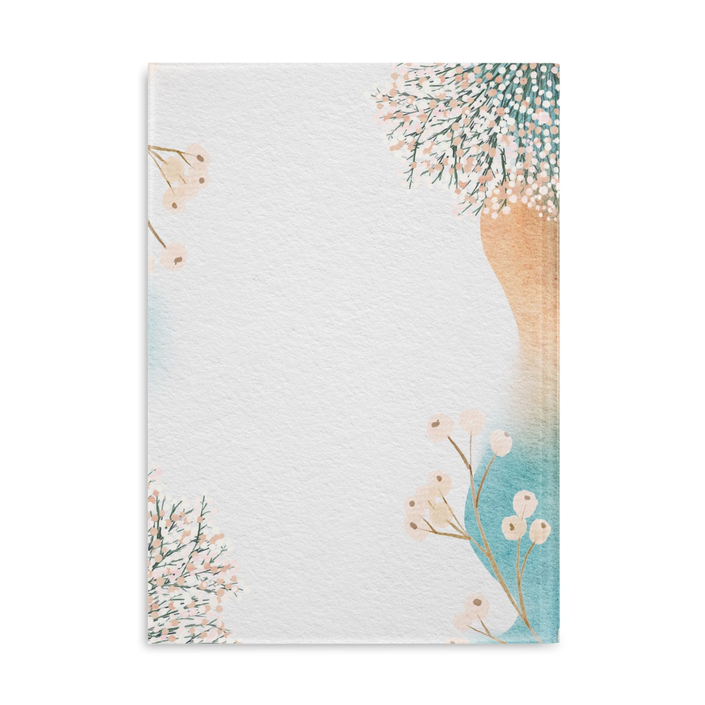 Personalized Puffy Floral Hardcover Notebook, Elegant Writing Journal, Personalized Diary, Gift for Writers, Art Lovers, and Students