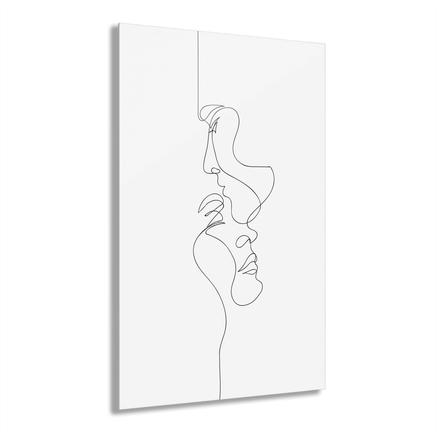 Minimalist Acrylic Wall Art, Modern Line Drawing Prints, Contemporary Home Decor, Unique Gift, French Cleat Hanging