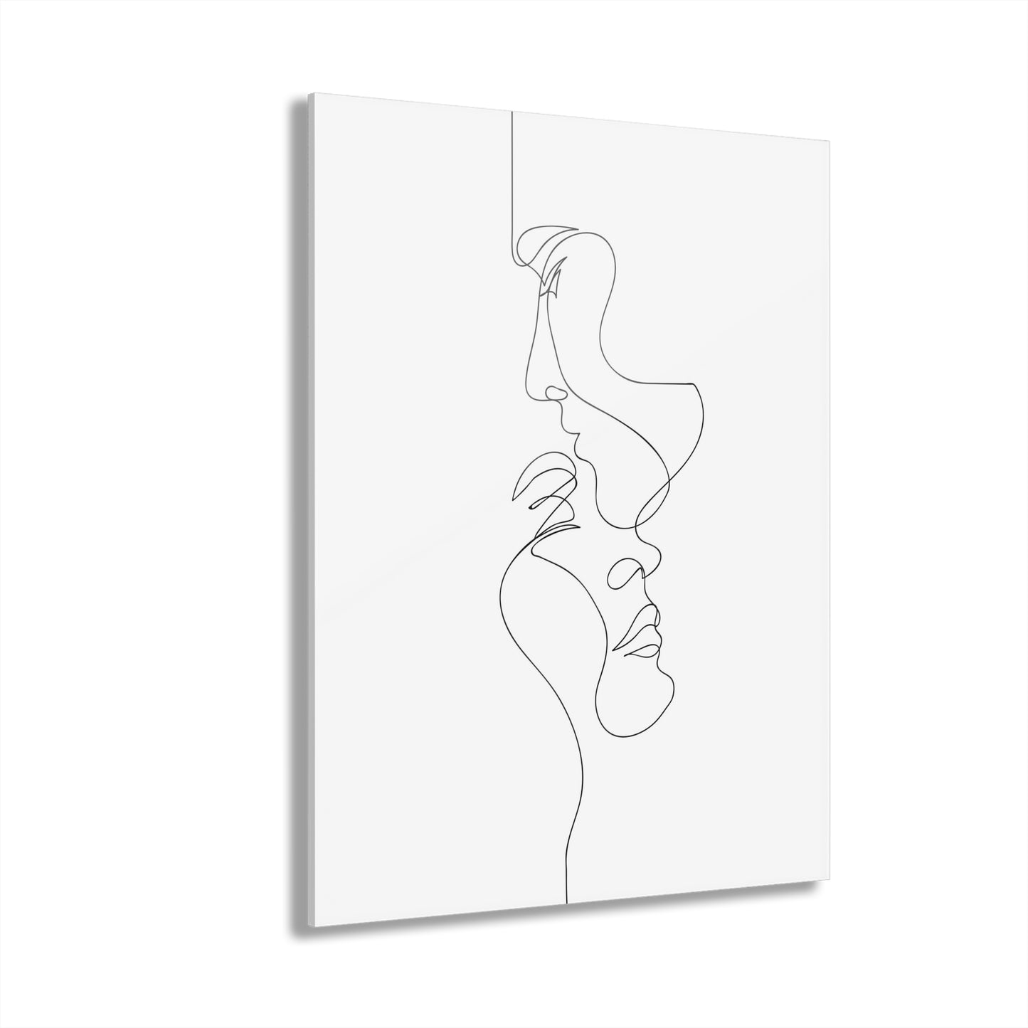 Minimalist Acrylic Wall Art, Modern Line Drawing Prints, Contemporary Home Decor, Unique Gift, French Cleat Hanging