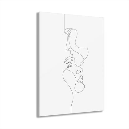 Minimalist Acrylic Wall Art, Modern Line Drawing Prints, Contemporary Home Decor, Unique Gift, French Cleat Hanging