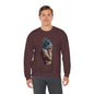 Introspective Artistic Nature-Inspired Crewneck Sweatshirt - Cozy Unisex Gift, Art Lover Sweatshirt, Casual Wear, Unique Gift for Her/Him