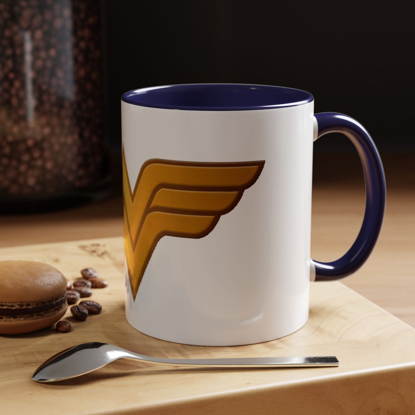 Wonder Woman Accent Coffee Mug - Perfect Gift for Superhero Fans, Tea Lovers, Birthday, Holiday, Home Office Decor, Collectible