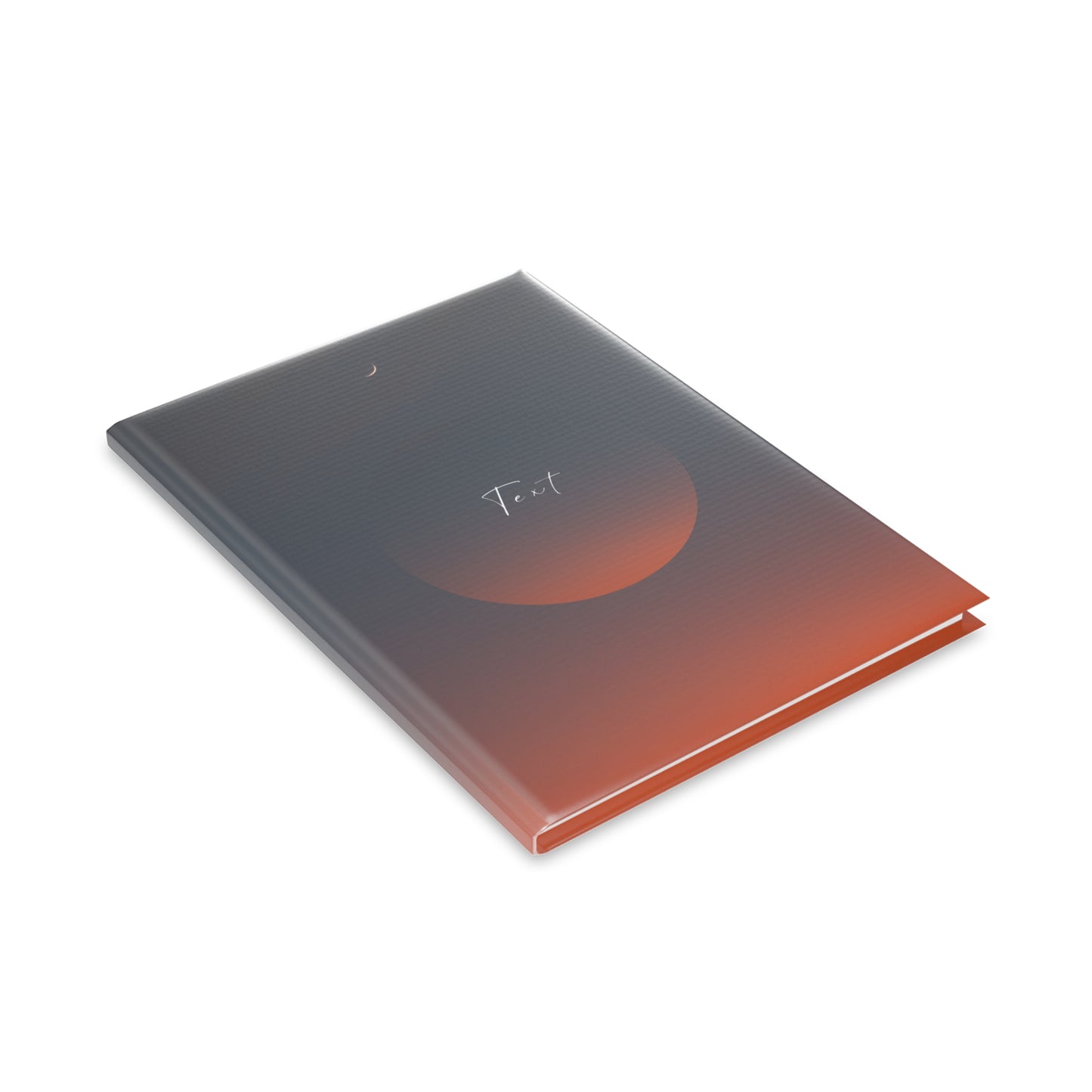 Personalized Puffy Matte Hardcover Notebook, Perfect for Journaling, Gifts, and Planning, Sunset Inspired Design, Durable Puffy Covers