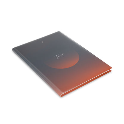 Personalized Puffy Matte Hardcover Notebook, Perfect for Journaling, Gifts, and Planning, Sunset Inspired Design, Durable Puffy Covers