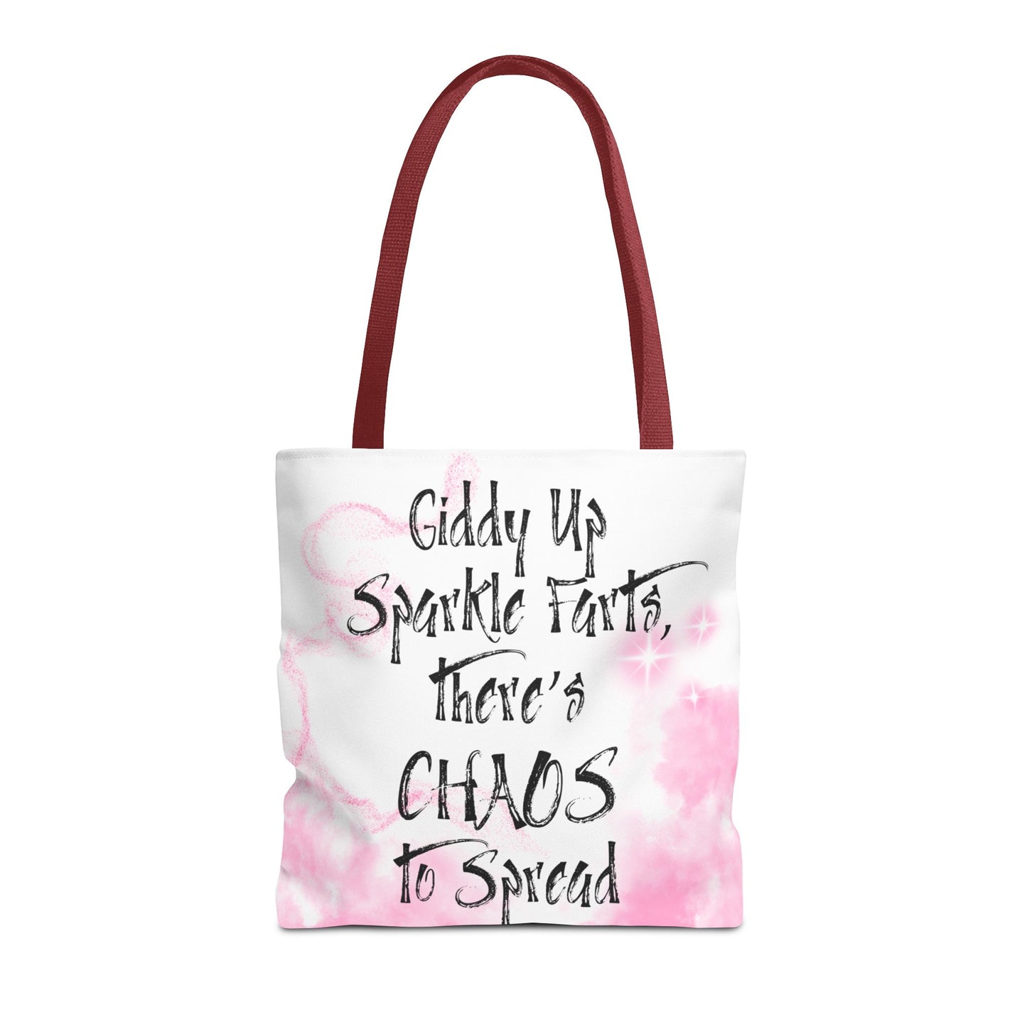 Giddy Up Sparkle Farts Tote Bag - Fun and Whimsical Shopping Bag, Great for Gifts, Parties, and Everyday Use, Perfect for Chaos Lovers