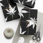 Stylish Gift Wrap Papers for Any Occasion - Black & White Leaf Design, Eco-Friendly Wrapping, Holiday Gifts, Unique Presentation
