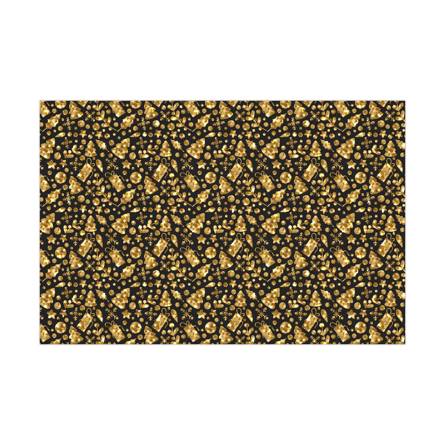 Elegant Gold and Black Gift Wrap Papers for Special Occasions, Holiday Wrapping Paper, Birthday Gift Wrap, Christmas Gift Wrap, Chic