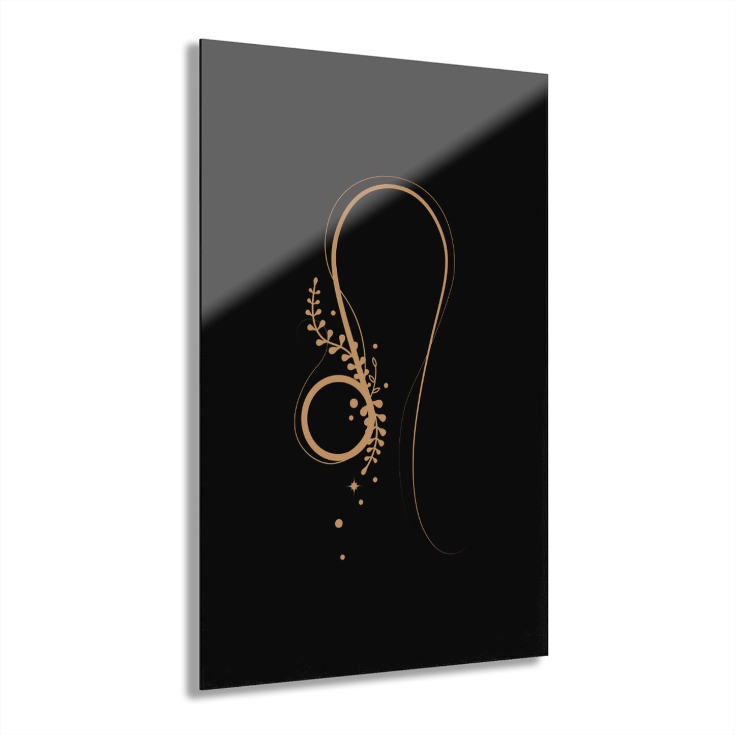 Leo Zodiac Elegant Acrylic Wall Art | Modern Home Decor | Perfect for Gifts, French Cleat Hanging