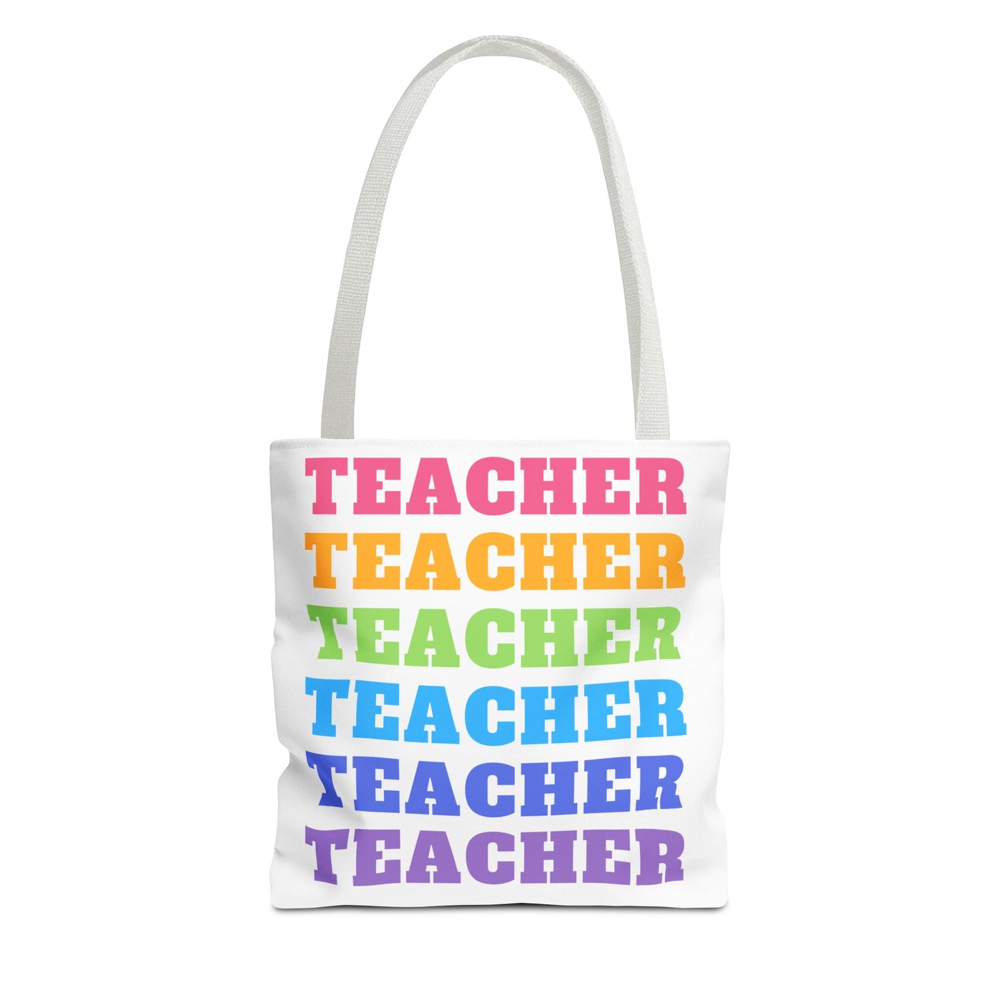 Colorful Teacher Tote Bag, Perfect Gift for Educators, Classroom Essentials, Back to School, Teaching Supplies, Teacher Appreciation