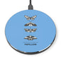 Butterfly Design Blue Wireless Charger - Eco-Friendly Phone Charger, Fast Charging Pad, Gift for Nature Lovers, Home Decor, Papillion