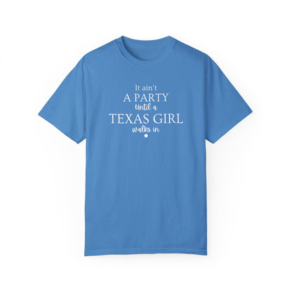 Texas Girl Party T-Shirt, Fun Birthday Gift, Unisex Apparel, Casual Summer Shirt, Southern Pride Tee, Texas Women Fashion