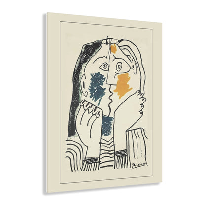 Picasso Lovers - Artistic Acrylic Print Wall Decor, Modern Home Art, Minimalist Decoration, Gallery Wall Art, Gift for Art Lovers