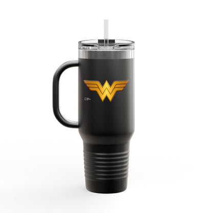 Wonder Woman Insulated Travel Mug, 40oz - Perfect for Coffee Lovers, Holidays, Gifts, Outdoors, and Road Trips