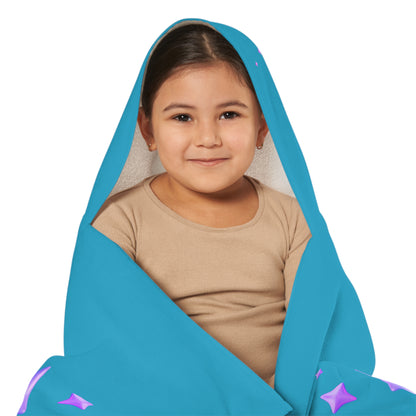 Unicorn Youth Hooded Towel, Cute Bath Towel, Kids Swim Towel, Rainbow Gifts, Toddler Waterwear, Cute Animal Towel - Turquoise