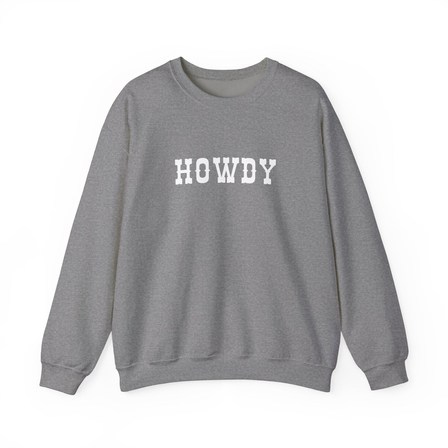 Howdy Unisex Heavy Blend™ Crewneck Sweatshirt, Cozy Sweatshirt, Casual Wear, Gift for Friends, Fall Fashion, Relaxed Style