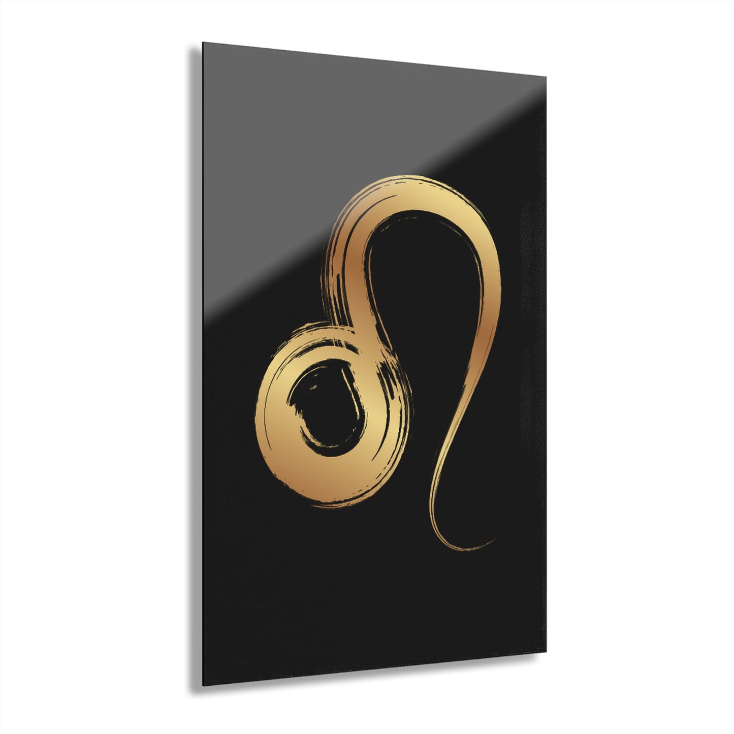 Elegant Leo Zodiac Acrylic Print - Stylish Home Decor, Zodiac Art, Astrology Wall Decor, Gift for Leo, Modern Wall Art