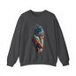 Introspective Artistic Nature-Inspired Crewneck Sweatshirt - Cozy Unisex Gift, Art Lover Sweatshirt, Casual Wear, Unique Gift for Her/Him
