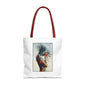 Introspective Artistic Tote Bag, Unique Carryall, Boho Chic Accessory, Gift for Her, Beach Bag, Everyday Essentials