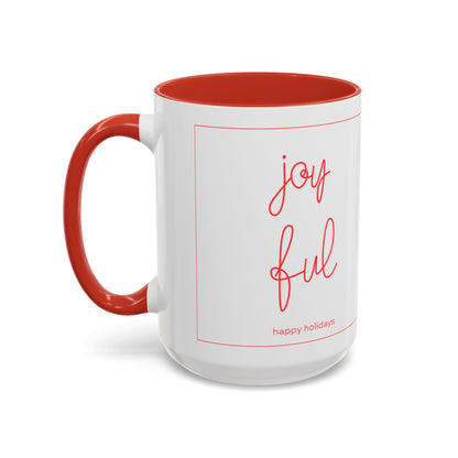 Grateful Accent Coffee Mug | Cozy Gift, Holiday Mug, Christmas, Personalized Coffee Cup, Warm Home Decor