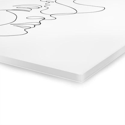 Minimalist Acrylic Wall Art, Modern Line Drawing Prints, Contemporary Home Decor, Unique Gift, French Cleat Hanging