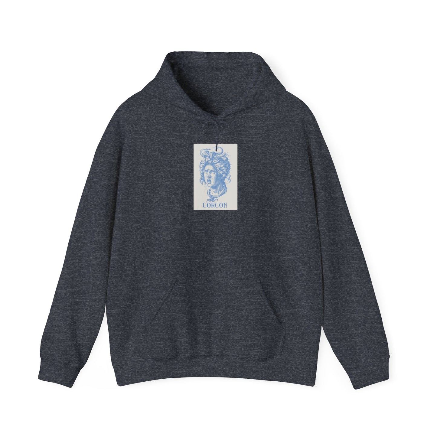 Gorgon Graphic Hoodie - Cozy Unisex Sweatshirt, Mythical Creature Apparel, Gift for Art Lovers, Unique Fashion Statement, Halloween Wear