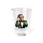 TRUMP - Holiday Shot Glass with Santa Design, Fun Christmas Party Favor, Unique Gift for Friends, Collectible Barware, 2024 Celebration