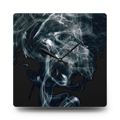 Modern Smoke Acrylic Wall Clock, Contemporary Office Decor, Stylish Home Accent, Unique Gift Idea, Smoke Design