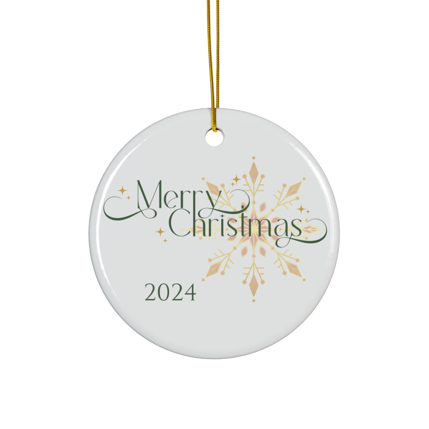 Merry Christmas Ornament _ Merry Christmas 2024 Design, Holiday Decor, Seasonal Gift, Tree Decoration