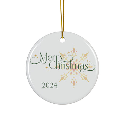Merry Christmas Ornament _ Merry Christmas 2024 Design, Holiday Decor, Seasonal Gift, Tree Decoration