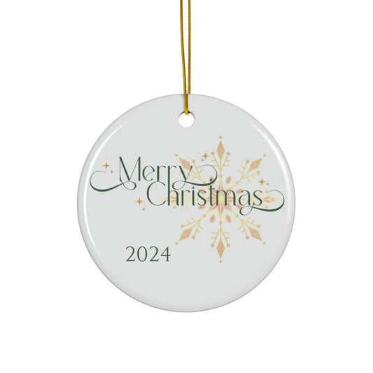 Merry Christmas Ornament _ Merry Christmas 2024 Design, Holiday Decor, Seasonal Gift, Tree Decoration