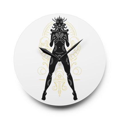 Scorpio Zodiac Elegant Art Deco Wall Clock, Unique Home Decor, Modern Design for Living Room, Unique Timeless Gift, Bold Statement