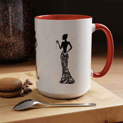 Classy Lady Accent Coffee Mug - Perfect Gift for Superhero Fans, Tea Lovers, Birthday, Holiday, Home Office Decor, Collectible