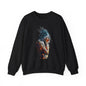 Introspective Artistic Nature-Inspired Crewneck Sweatshirt - Cozy Unisex Gift, Art Lover Sweatshirt, Casual Wear, Unique Gift for Her/Him