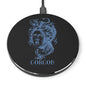 Gorgon Wireless Charger Black - Fast Charging Station, Medusa Design, Unique Tech Decor, Gifts for Her, Home Office Accessories