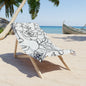Boho Art Woman's Face Beach Towel - Boho Chic Towel for Summer, Travel, Pool Days, Spa, Gift for Her