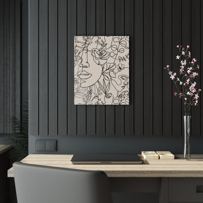 Boho Women Faces - Stylish Line Art Acrylic Prints for Modern Decor, Minimalist Home Wall Art, Gift for Art Lovers, Perfect for Any Room