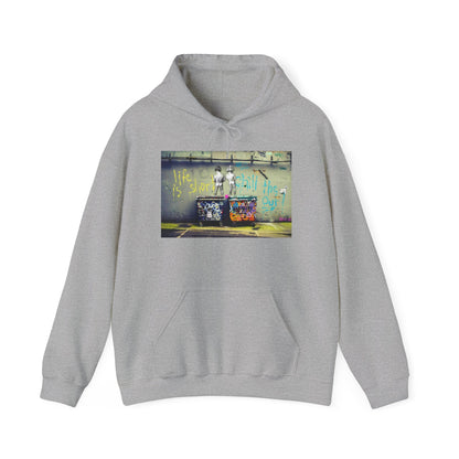 Banksy Urban Graffiti Hoodie, Stylish Streetwear Sweatshirt, Casual unisex sweatshirt, Perfect for street style lovers, Hip hop fashion hoodie,