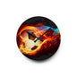 Flaming Soccer Acrylic Wall Clock - Perfect for Sports Fans, Gift for Soccer Lovers, Decorative Wall Art, Kids Room, Game Day Decor