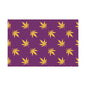 Whimsical Gift Wrap Papers, Eco-Friendly Wrapping, Birthday Gifts, Holiday Decor, Cannabis Theme, Purple & Gold Leaf Design