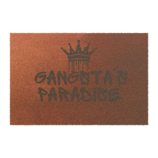 Gangsta's Paradise Doormat - Urban Home Decor, Entryway Rug, Funky Welcome Mat, Hip Hop Gift, Cool Housewarming Idea