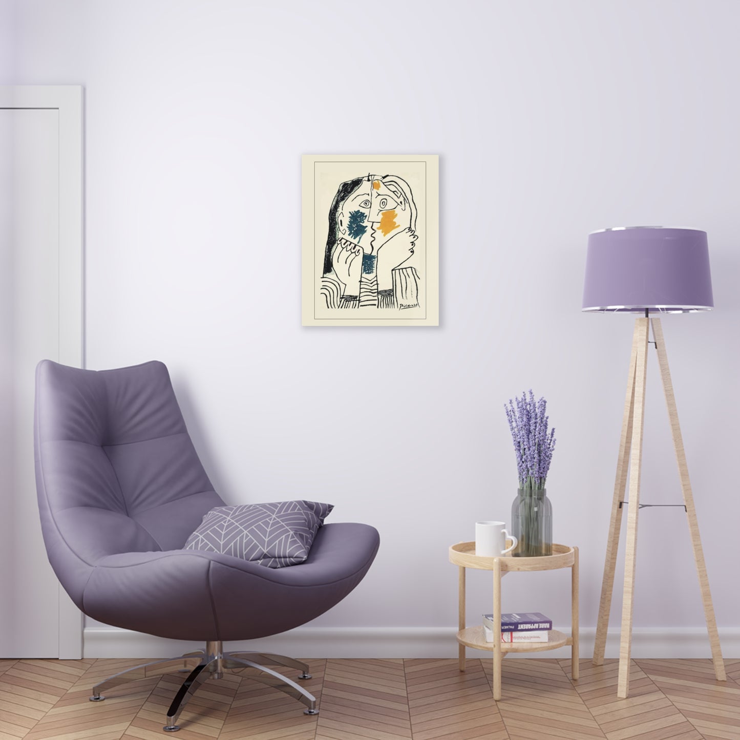 Picasso Lovers - Artistic Acrylic Print Wall Decor, Modern Home Art, Minimalist Decoration, Gallery Wall Art, Gift for Art Lovers